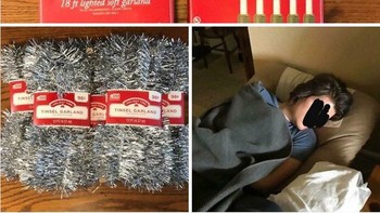 Ibu ini tidak sengaja mengunggah foto anaknya yang sedang tertidur saat memasang iklan di Facebook Marketplace. Foto: Bored Panda