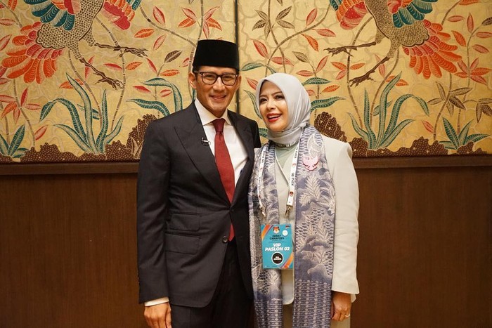 Sandiaga Uno dan Nur Asia Sandiaga Uno dan Nur Asia