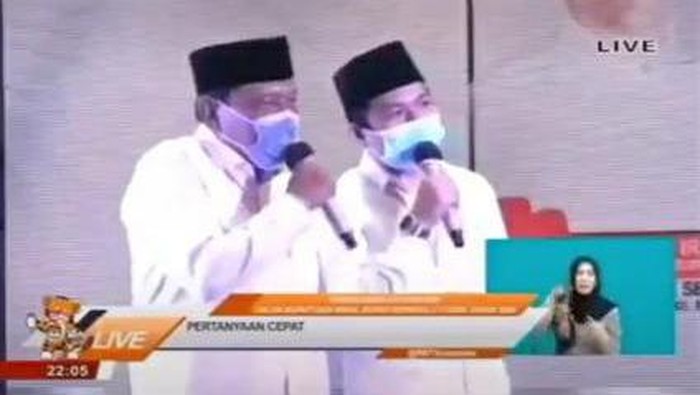 Screenshot viral paslon di Pilkada Bengkulu kompak jawab rakyat yang susah (dok. Istimewa)