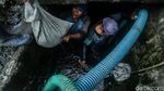 Selokan di Kawasan Gambir Dikuras Guna Antisipasi Genangan