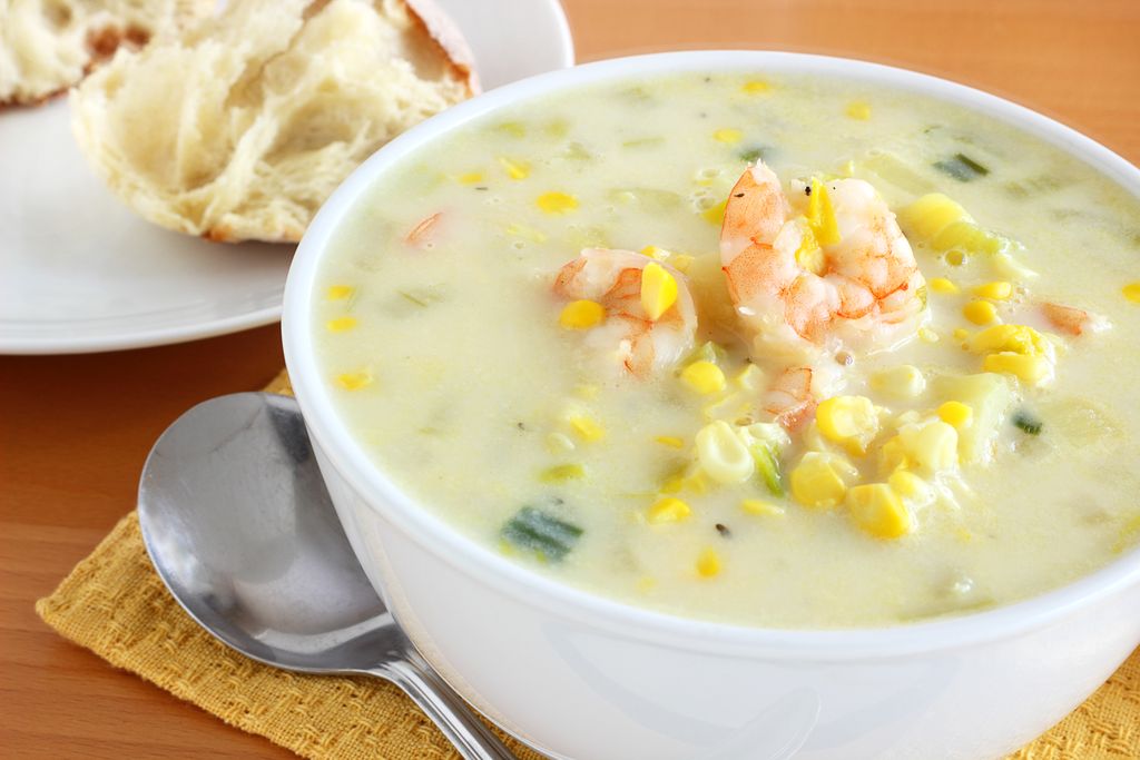 Sup Jagung dan Udang