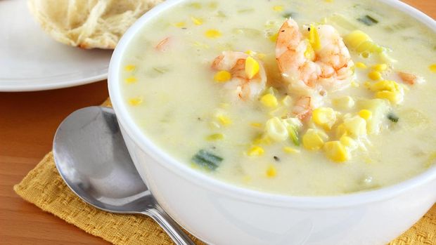 Sup Jagung dan Udang
