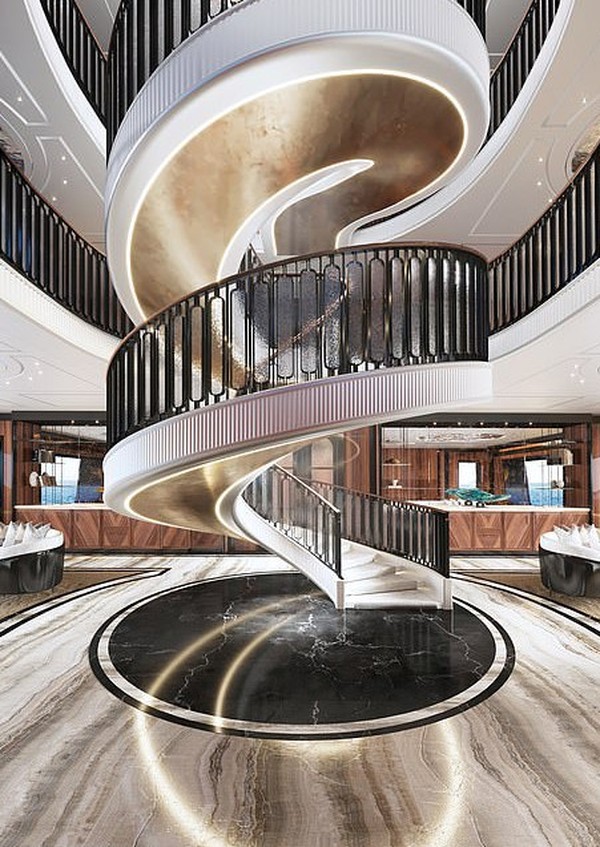 Selain desain mewah, superyacht ini juga memiliki banker atau ruang aman yang aman. (Hoch3consulting) Selain desain mewah, superyacht ini juga memiliki banker atau ruang aman yang aman. (Hoch3consulting)