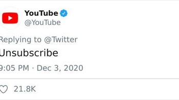 Unsubscribe, kata YouTube. Foto: screenshot