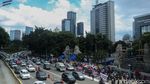 Aksi Tangkap Habib Rizieq Bergema di Depan Polda Metro Jaya