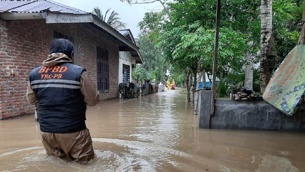 Banjir landa 9 Desa di Lhoksumawe, Aceh, Selasa (8/12/2020).