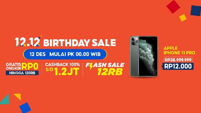 Bertepatan dengan hari ulang tahunnya, Shopee akan menghadirkan rangkaian promo serta acara menarik yang juga akan berlangsung pada 12 Desember.