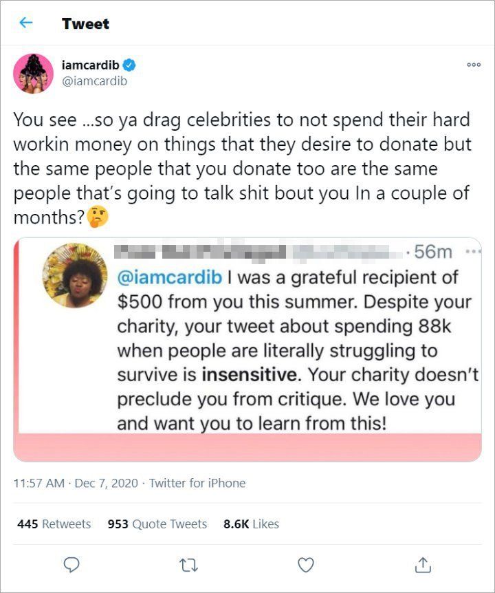 Cuitan Cardi B di Twitter Cuitan Cardi B di Twitter