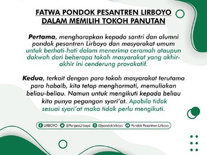 PWNU Jatim Dukung Fatwa Ponpes Lirboyo Soal Pilih Tokoh Panutan