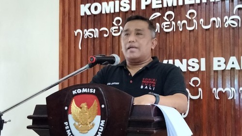 Jumpa pers di KPU Bali Oleh Ketua KPU Bali I Dewa Agung Lidartawan