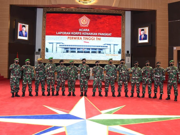 Laporan kenaikan pangkat pati TNI.