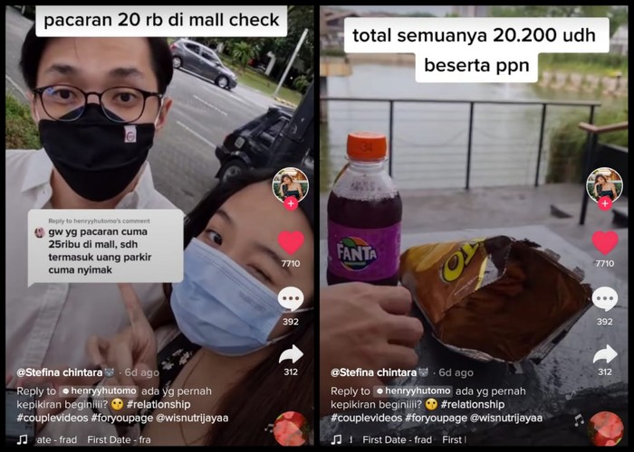Netizen Pamer Bujet Pacaran di Mal 20 Ribu, Ini Makanan yang Dibeli