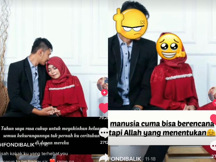 tiktok Kisah wanita yang gagal nikah karena orang ketiga