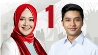 Adly Fairuz berpasangan dengan Yesi Karya Lianti untuk Kabupaten Karawang. Dok. Instagram