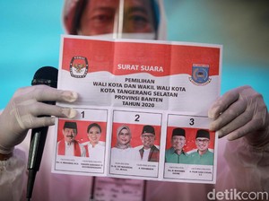 Beredar Foto Surat Suara Dicoret Korup Lu Pada, Ini Kata KPU Tangsel