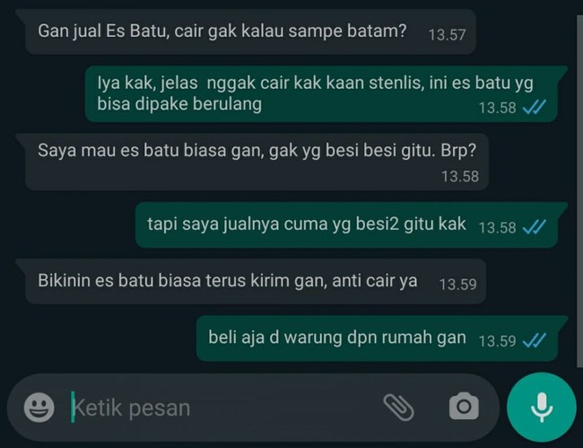 Ngadi-ngadi nih pembelinya. Penjualnya malah diperintah-perintah. Bikin tepok jidat! Foto: Instagram/@dramaolshop.id