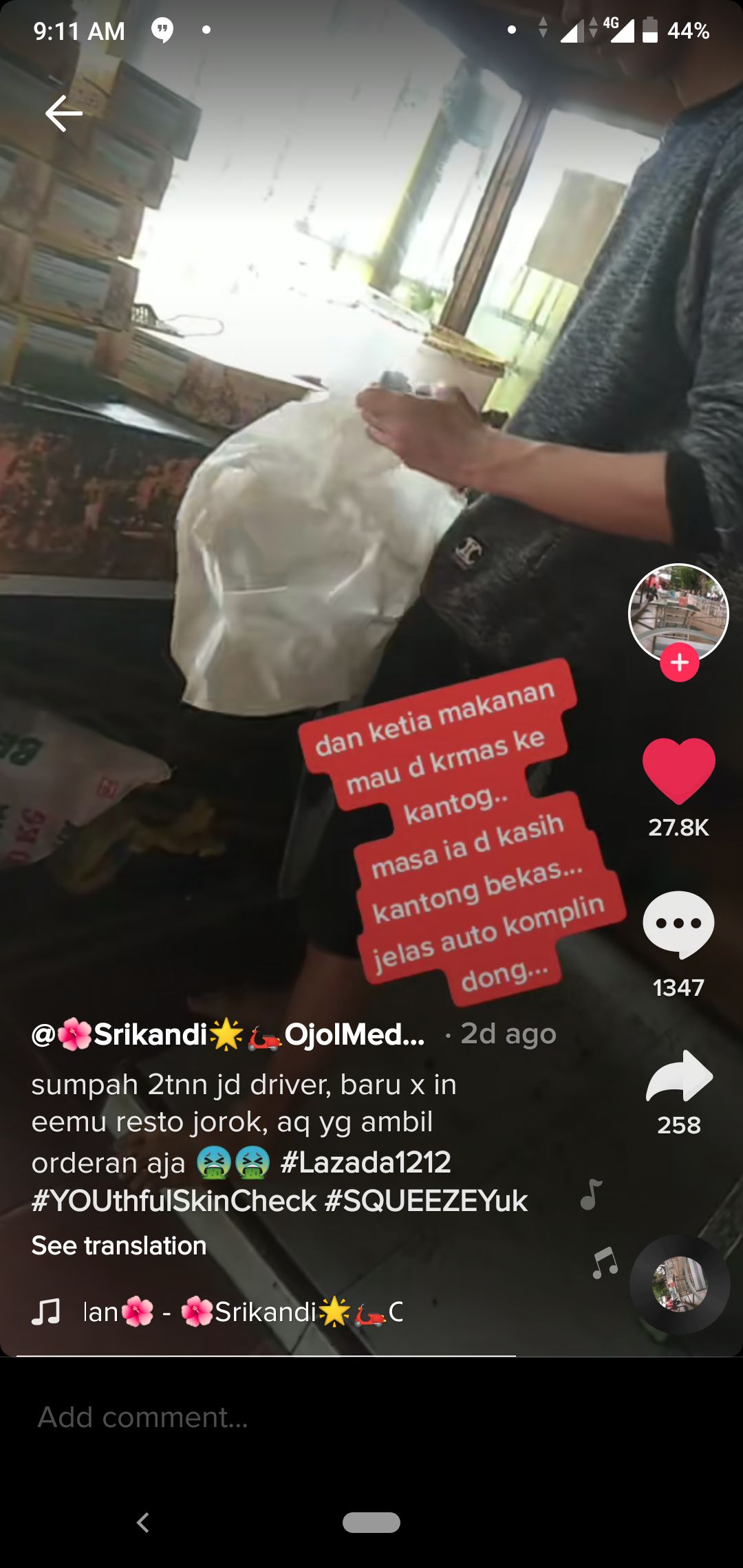 Driver Ojol Ini Beberkan Kondisi Restoran yang Kotor dan Jorok