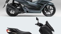 Dari bagian samping, Honda PCX 160 memiliki desain elegan dengan setang model telanjang. Sementara Yamaha Nmax Connected ABS lebih mengarah ke desain skutik sporty, bagian setangnya pun ditutup dengan cover. Foto: Istimewa