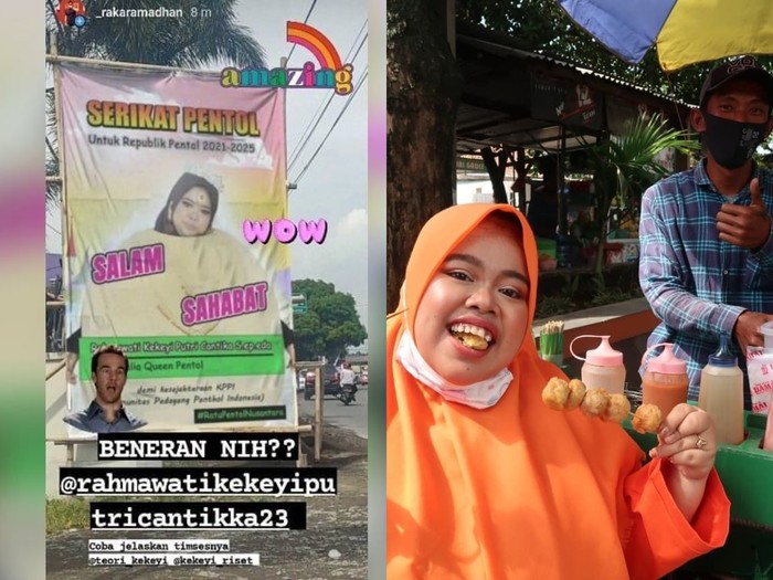 Kekeyi pasang balliho pentol Wow! Kekeyi Pasang Baliho untuk Dukung Pedagang Pentol
