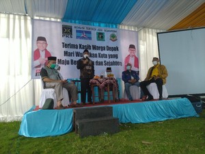 Sambil Pantau Quick Count Depok, Cawalkot Idris Cerita Pengalaman Kena Corona