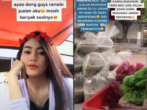 Jualan di TikTok, Penjual Jajan Pasar Cantik Ini Curi Perhatian