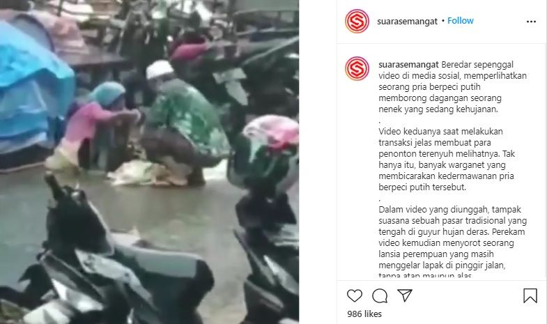 Pria Ini Memborong Sayuran yang Dijual oleh Seorang Nenek