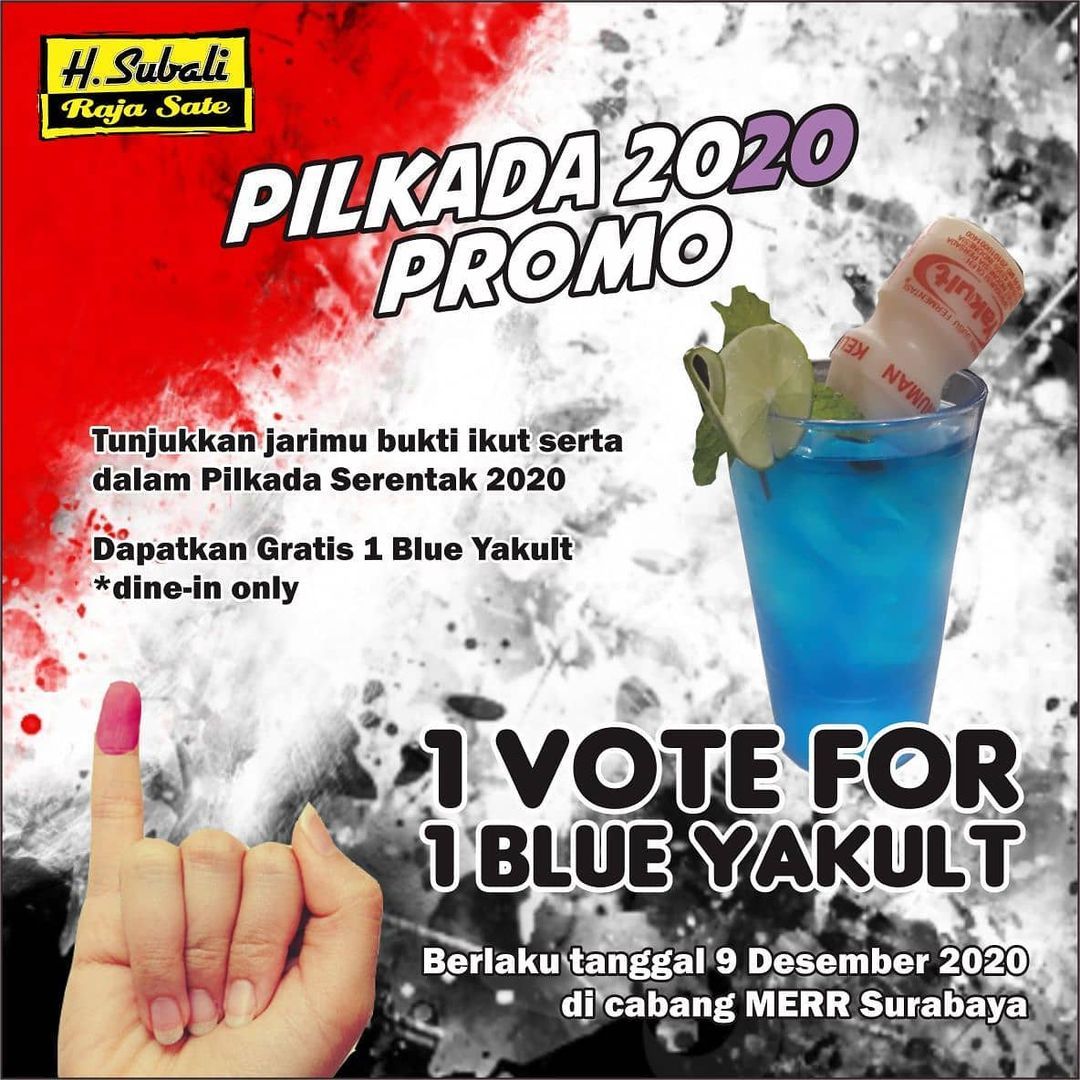 Habis Nyoblos, Bisa Dapat Promo Pilkada 2020 di 9 Gerai Ini