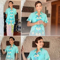 Keponakan Prabowo Subianto ini juga pernah memamerkan gaya mengenakan busana kebaya modern. Foto: Instagram/@rahayusaraswati