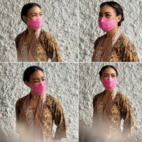 Politikus muda ini kerap kali memperlihatkan gayanya berbusana dengan kain Nusantara, salah satunya batik. Foto: Instagram/@rahayusaraswati