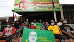 Simpatisan Gibran Cukur Rambut Massal Sambut Kemenangan