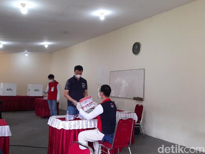 Suasana di TPS 30 Pondok Jagung, Tangsel.