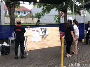 TPS di Perumahan Mewah Surabaya Ini Sepi, Pemilih Tak Sampai Separuh