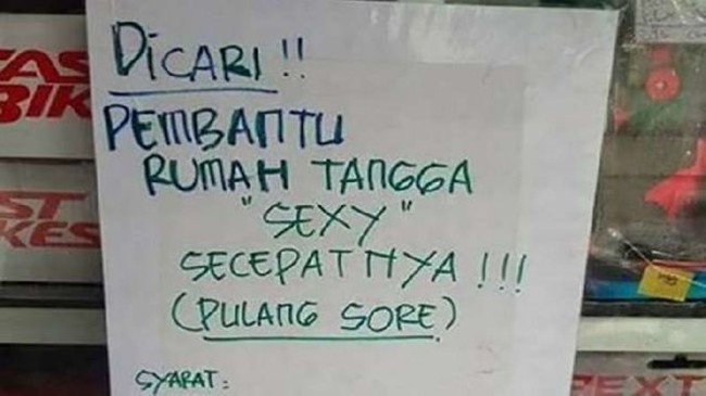 Syaratnya cuma seksi nih, ada yang mau? Foto: Instagram