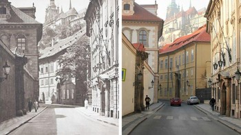 Prague, Czech Republic, 1941 vs 2020. Foto: Brightside
