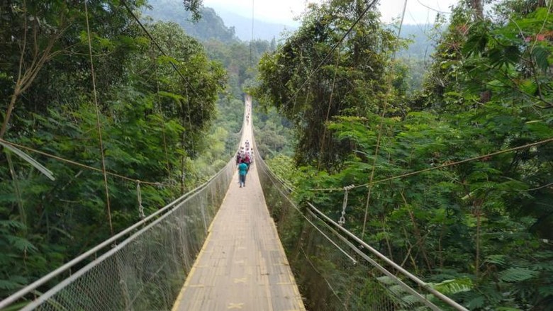 Jembatan gantung di Situ Gunung, Sukabumi menjadi jembatan gantung terpanjang di ASEAN