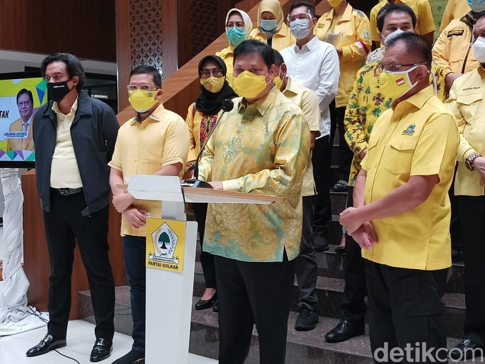 Ketum Golkar Airlangga Hartarto (Karin Nur Secha/detikcom).