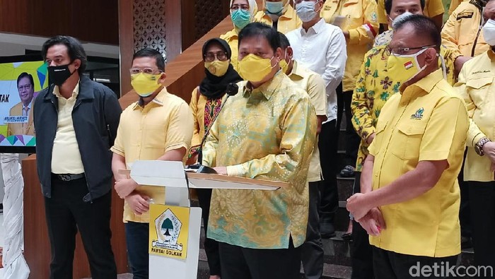 Ketum Golkar Airlangga Hartarto (Karin Nur Secha/detikcom).
