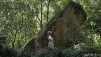 Situs batu kuda berada di Kampung Cikoneng, Desa Cibiru Wetan, Kecamatan Cileunyi, Kabupaten Bandung. (Siti Fatimah/detikTravel)