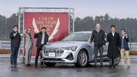 Audi e-tron berada di posisi ke-enam dengan mengumpulkan 65 poin. Foto: Keishi Okuzumi/Japan Car of The Year