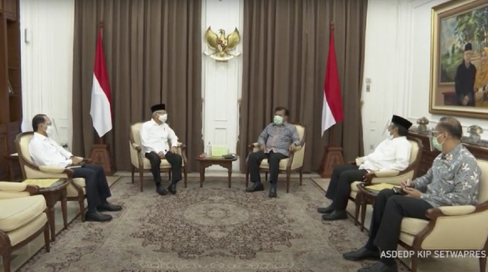 Jusuf Kalla temui Wapres Maruf Amin, Jumat (11/12/2020)