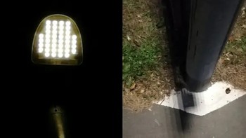 Bayangan lampu yang seperti piksel-piksel. Foto: CptVolcano via reddit