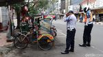 Becak Mangkal Sembarangan Ditertibkan