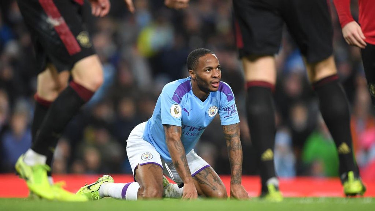 Raheem Sterling membuka opsi meninggalkan Manchester City. (Foto: Getty Images/Michael Regan)