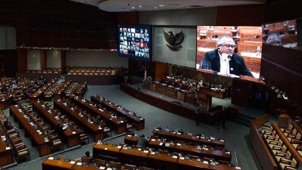 Rapat Paripurna DPR RI di Kompleks Parlemen, Senayan.