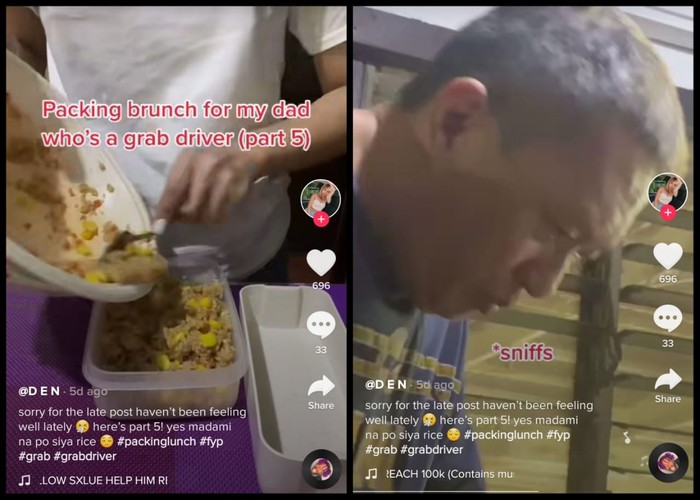 Salut! Wanita Ini Siapkan Bekal Makan Ayahnya yang Kerja Jadi Ojol