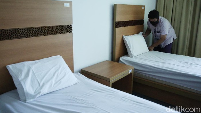 Sebanyak 56 kamar di Wisma Jakarta Islamic Center, Jakarta Utara, siap menampung pasien isolasi COVID-19.