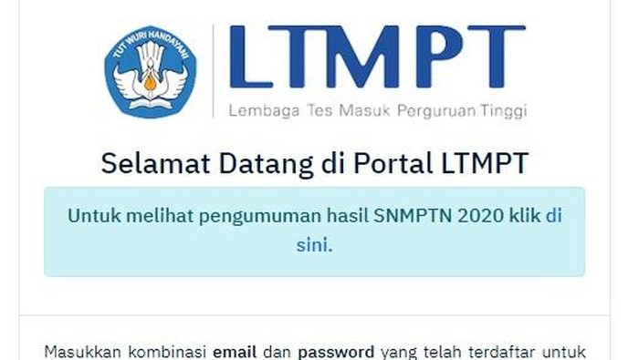 Cara daftar akun LTMPT