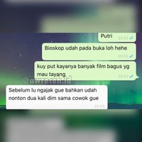 Patah hati deh langsung baca chat dari si doi. Kode keras biar kamu nggak ngedeketin dia lagi nih. Foto: Twitter/@txtdariwasap