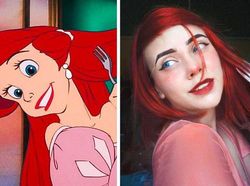 Foto Keren Meniru Makeup Karakter Putri Disney