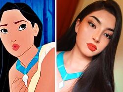 Foto Keren Meniru Makeup Karakter Putri Disney